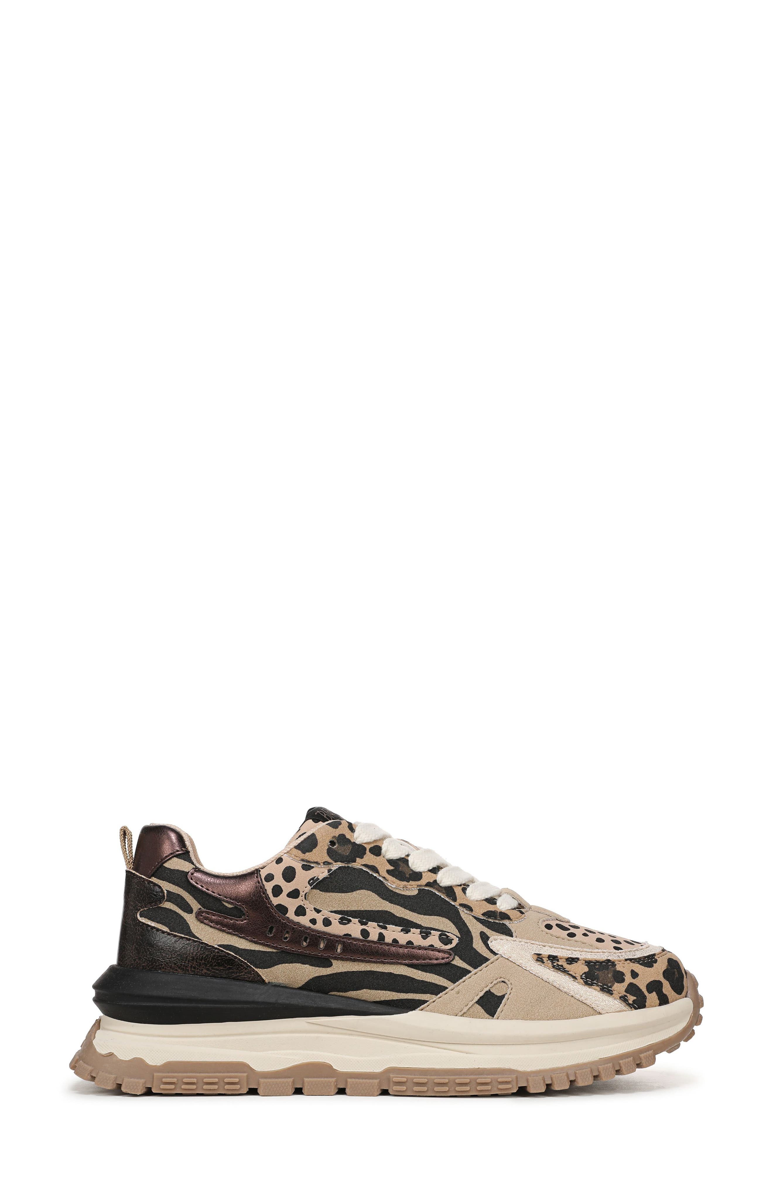 Blowfish Malibu Leo Sneaker, Alternate, color, Leopard Multi Faux Suede