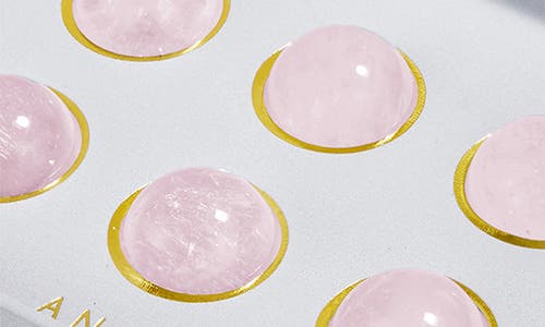 Anna New York Vida Rose Quartz Set Of 6 Wine Gems In Rose