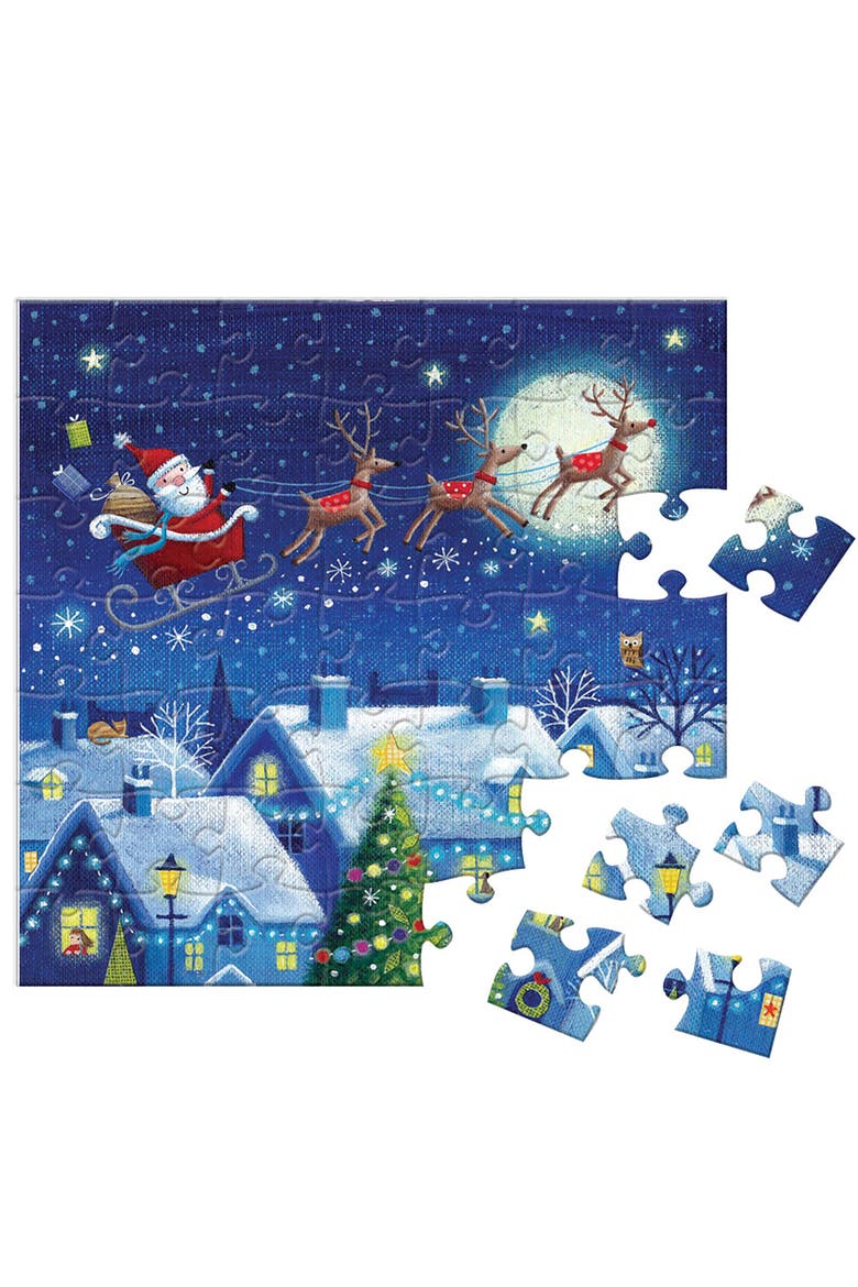 Puzzle Advent Calendar Christmas Town, Alternate, color, Multicolored