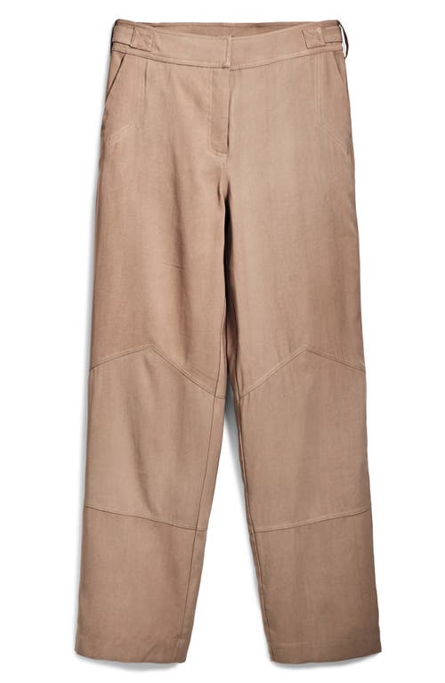 Desigual Utility Straight Leg Pants In Camel