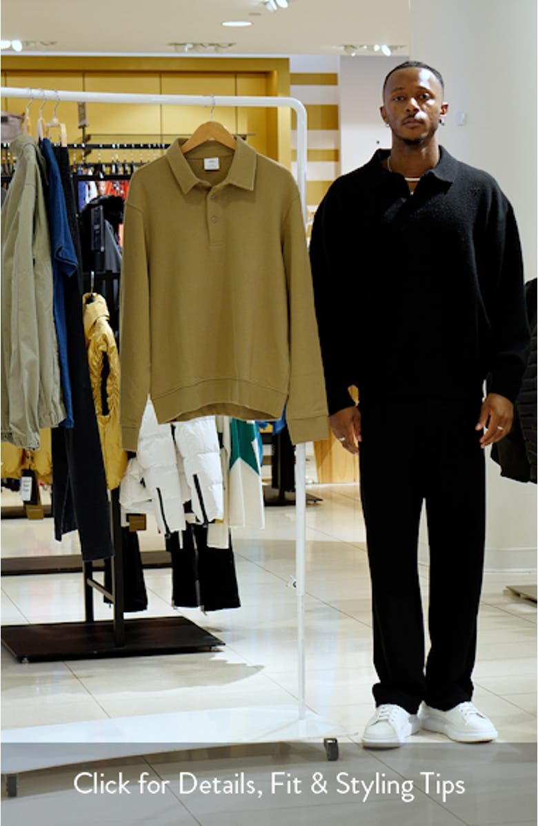 Cotton Polo Sweatshirt, sales video thumbnail