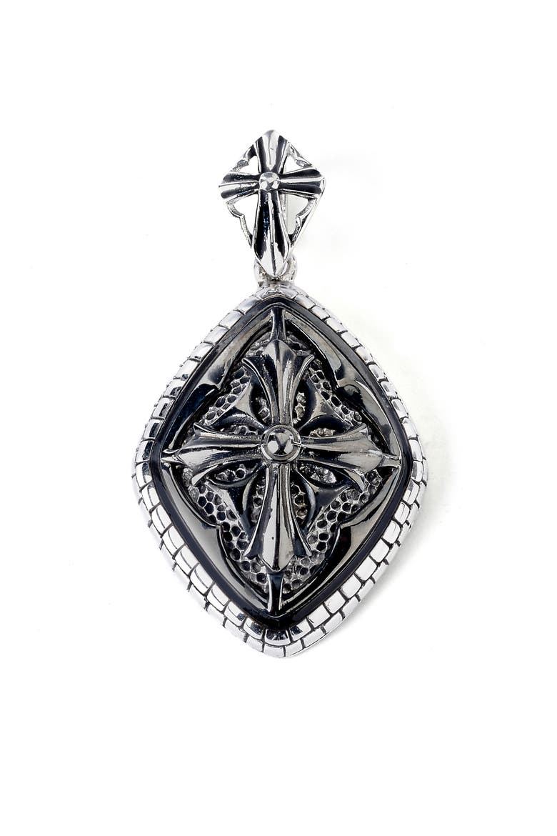 Cross Pendant, Main, color, SILVER