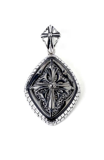 Shop Samuel B. Cross Pendant In Silver