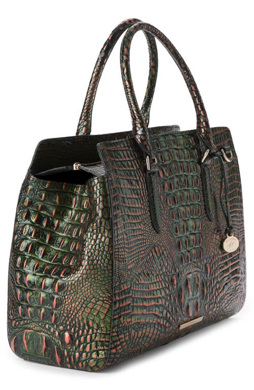 Brahmin Finley Carryall Croc Embossed Leather Satchel