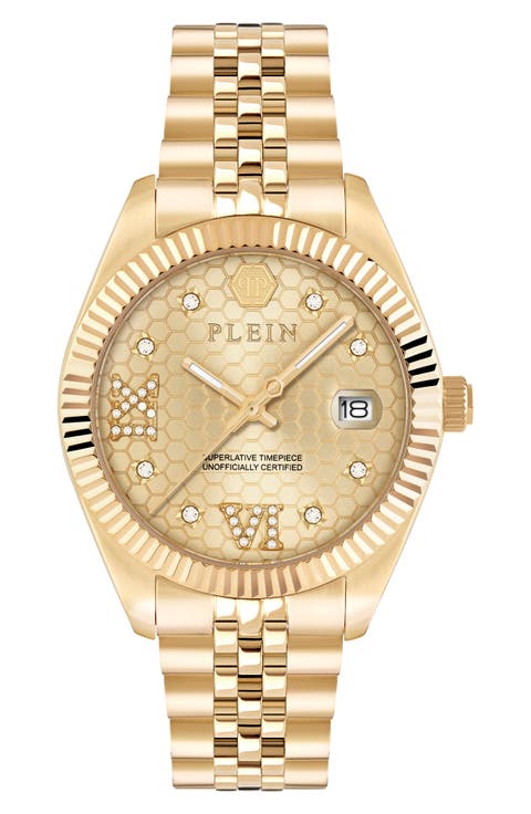 Date Superlative Bracelet Watch, 34mm