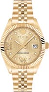 PHILIPP PLEIN Date Superlative Bracelet Watch, 34mm
