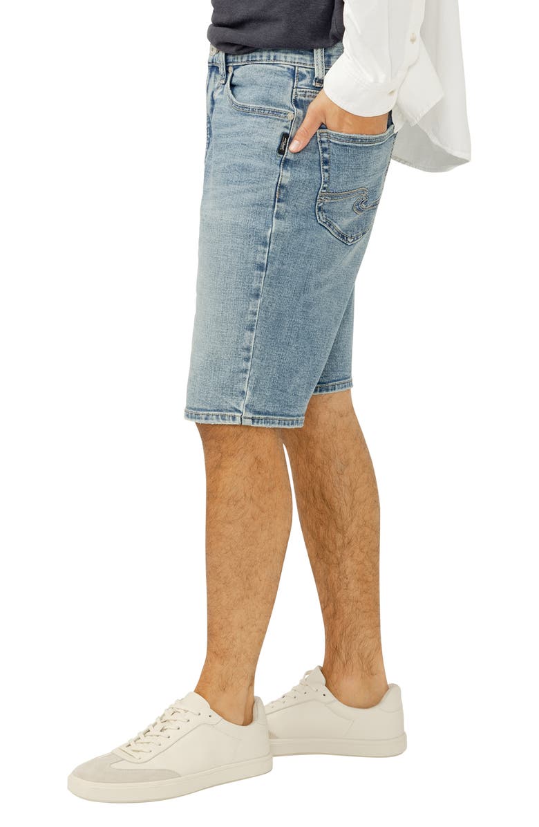 Silver Jeans Co. Zac Relaxed Fit Denim Shorts, Alternate, color, 