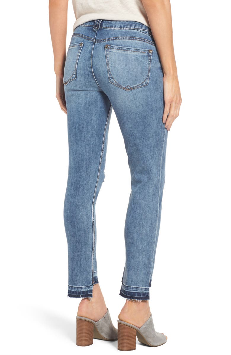 Wit & Wisdom Slim Straight Leg Ankle Jeans, Alternate, color,