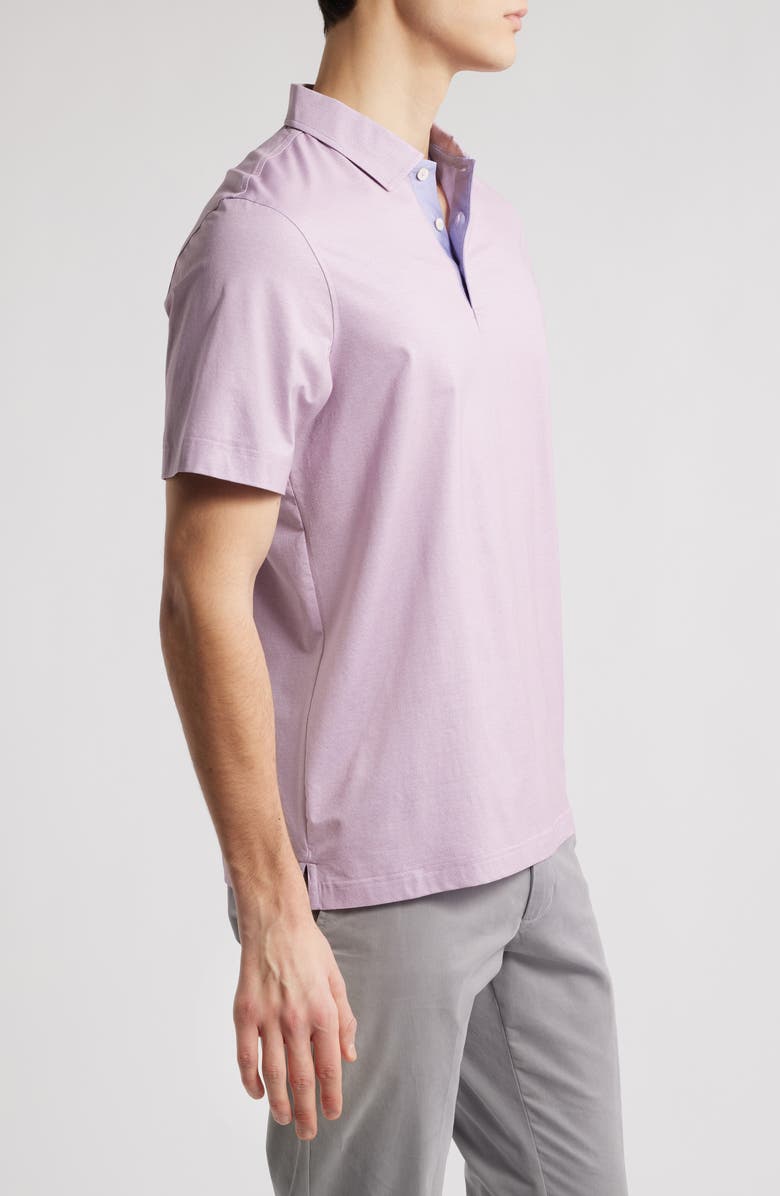 Bugatchi Vincent OoohCotton<sup>®</sup> Double Knit Solid Polo, Alternate, color, Dusty Pink