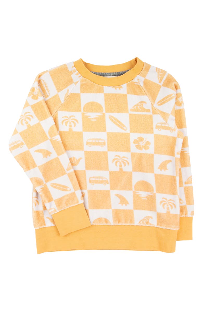 Miki Miette Kids' Iggy Surf Print Cotton Sweatshirt, Main, color, Point Break