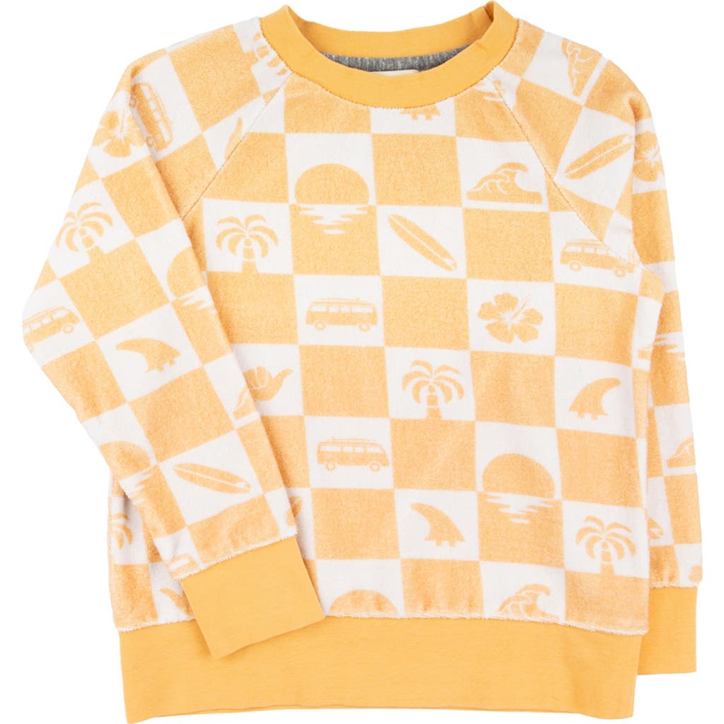 Miki Miette Kids' Iggy Surf Print Cotton Sweatshirt In Point Break