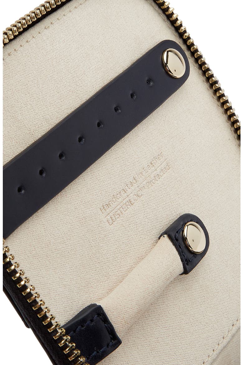 Maria Zip Jewelry Cube, Alternate, color, NAVY