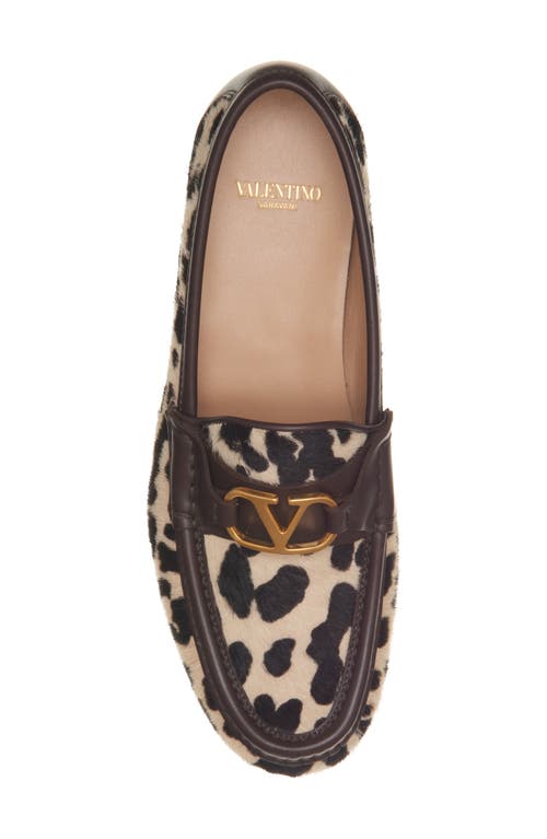 Valentino Garavani Vlogo Signature Genuine Calf Hair Loafer