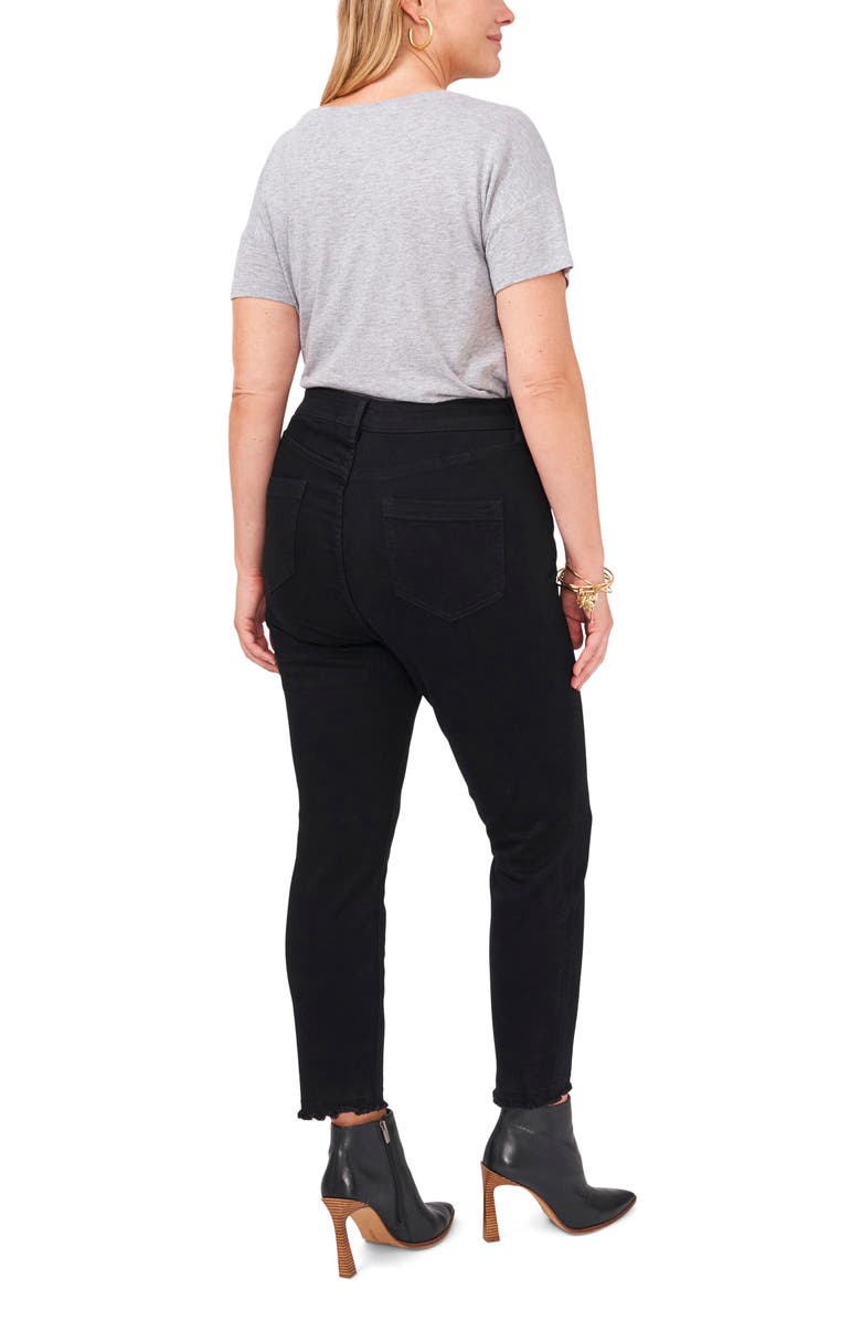 Vince Camuto Fray Hem Skinny Jeans, Alternate, color,