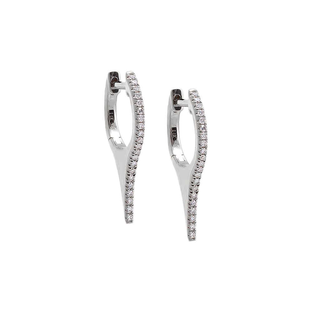 selected 14K White Gold - 20 MM / Pair