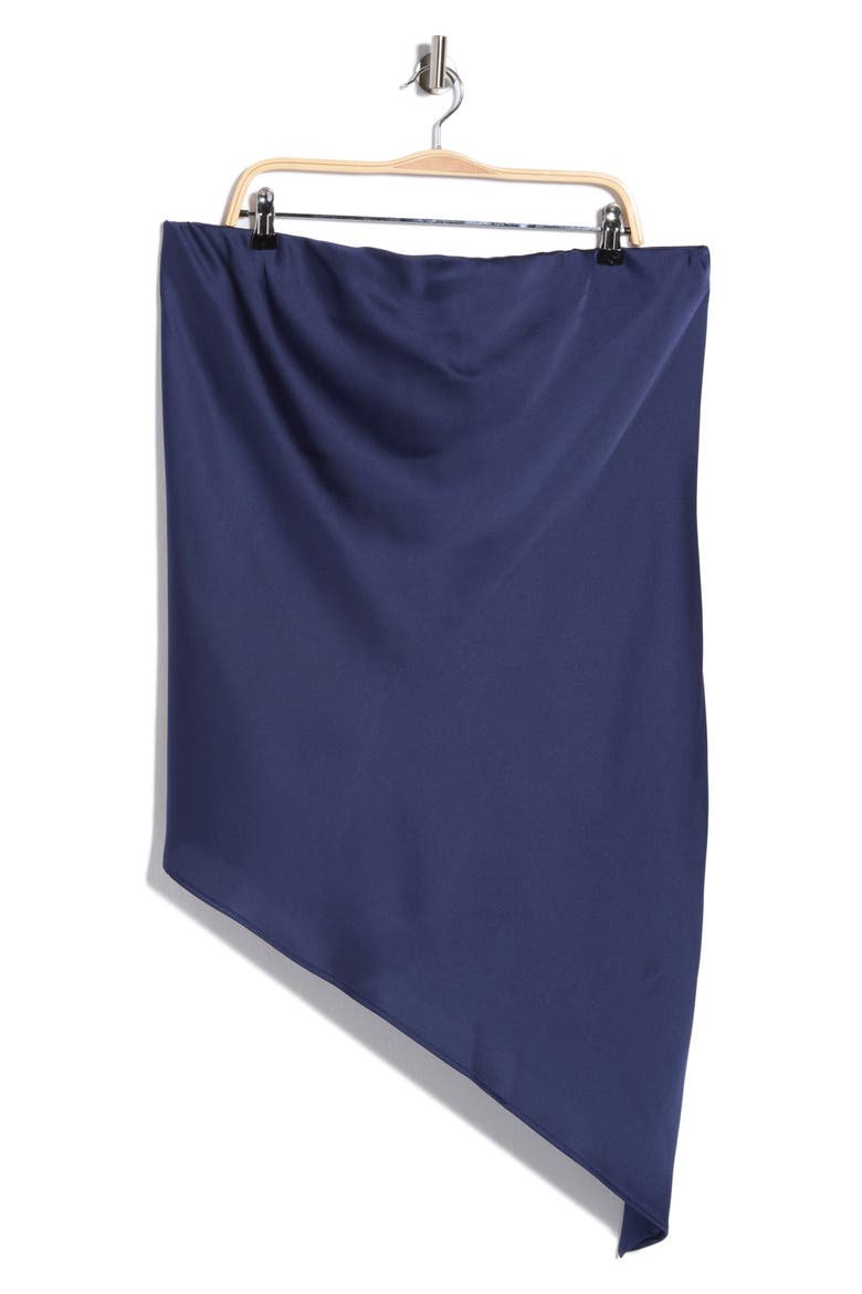 Asymmetric Strapless Tunic Top, Alternate, color, NAVY