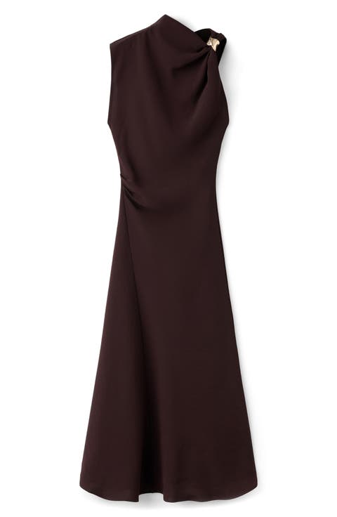 Asymmetric Neck Dress