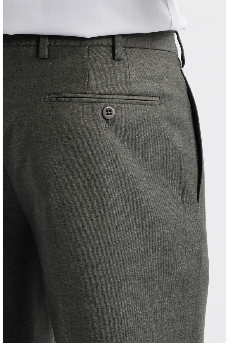 Devon Super 110s Serge Trousers, Alternate, color, SAGE