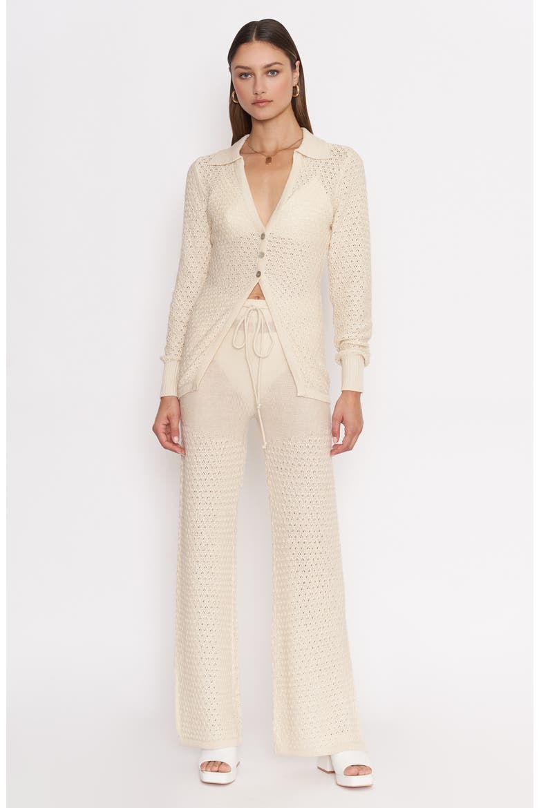 Millie Pointelle Cardigan, Alternate, color, NATURAL