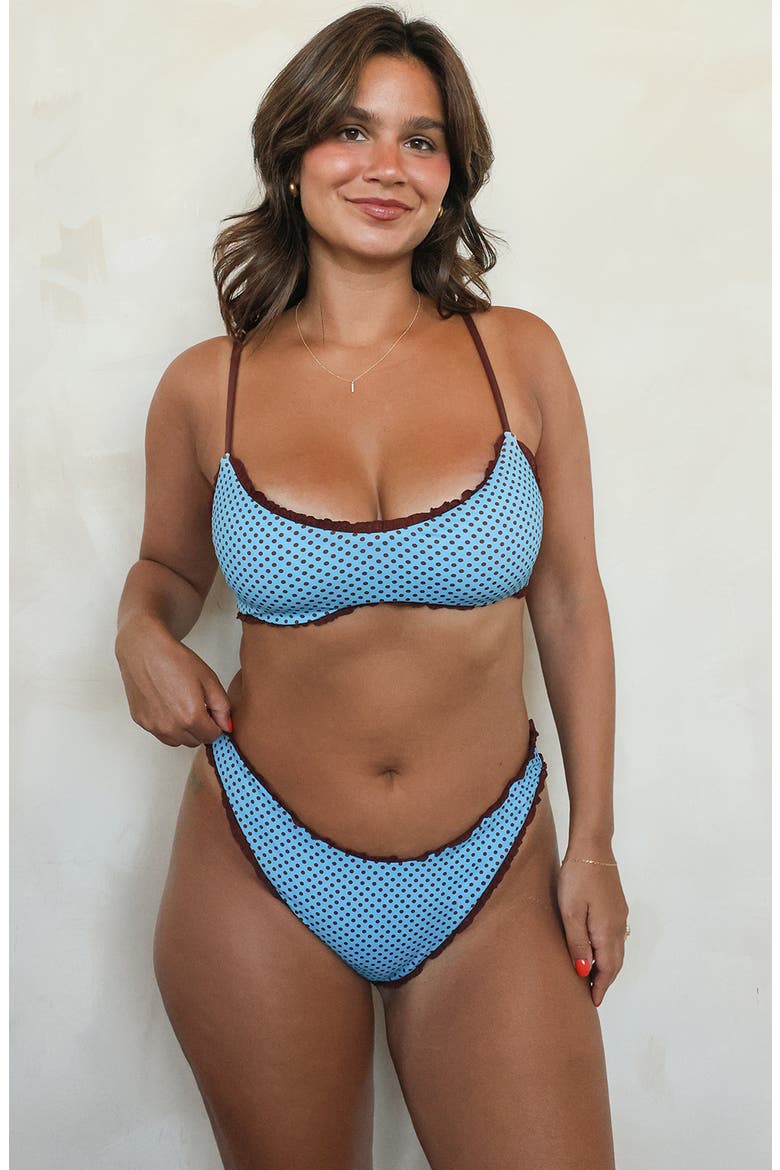 Affogato Scoop Bikini Top, Alternate, color, Blueberry Latte