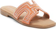 TOP MODA Louise Embellished Slide Sandal