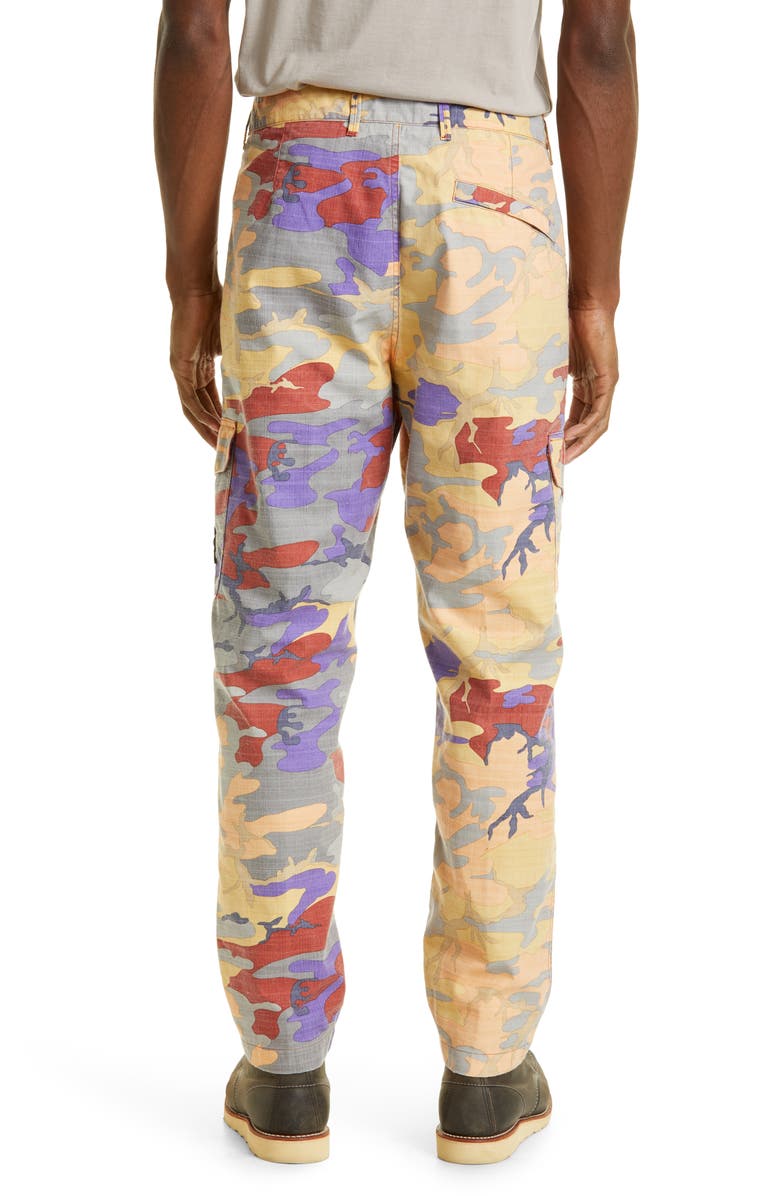 Stone Island Heritage Camo Nylon Ripstop Cargo Pants, Alternate, color, 