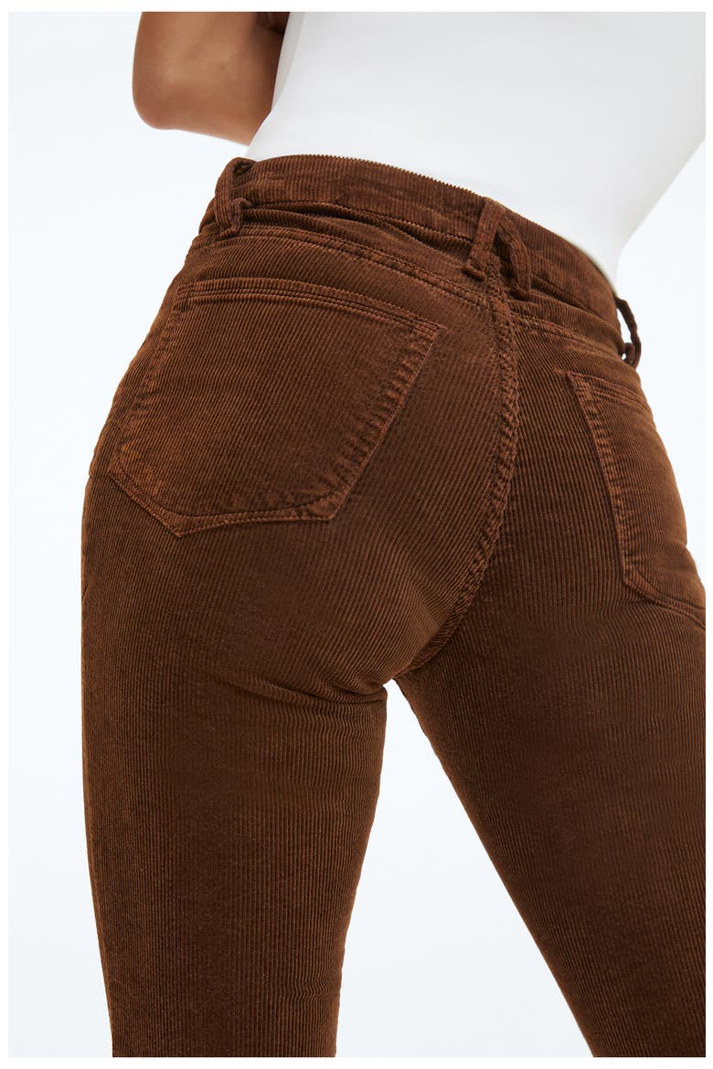 Good Classic High Waist Straight Leg Corduroy Jeans, Alternate, color, MOCHA001