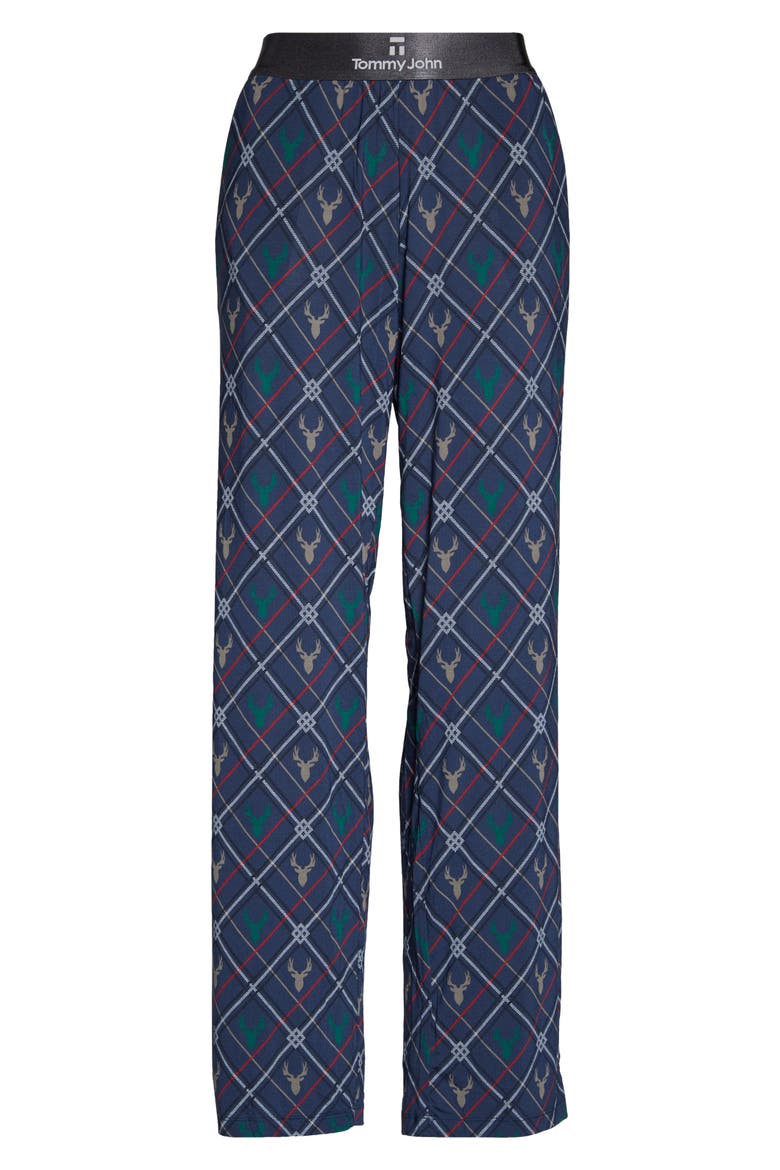 Second Skin Print Lounge Pants, Alternate, color, DEER HEAD - DRESS BLUES