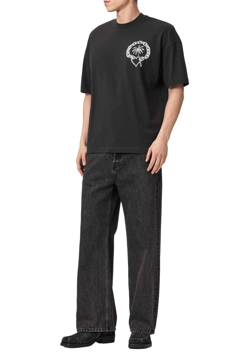 Chromer Graphic T-Shirt, Alternate, color, WASHED BLACK
