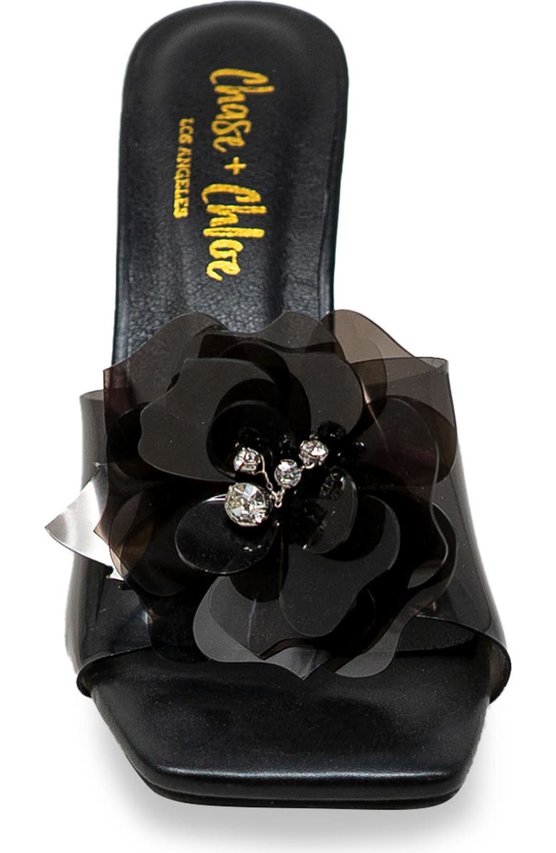 CHASE AND CHLOE Maeli Flower Slide Sandal, Alternate, color,