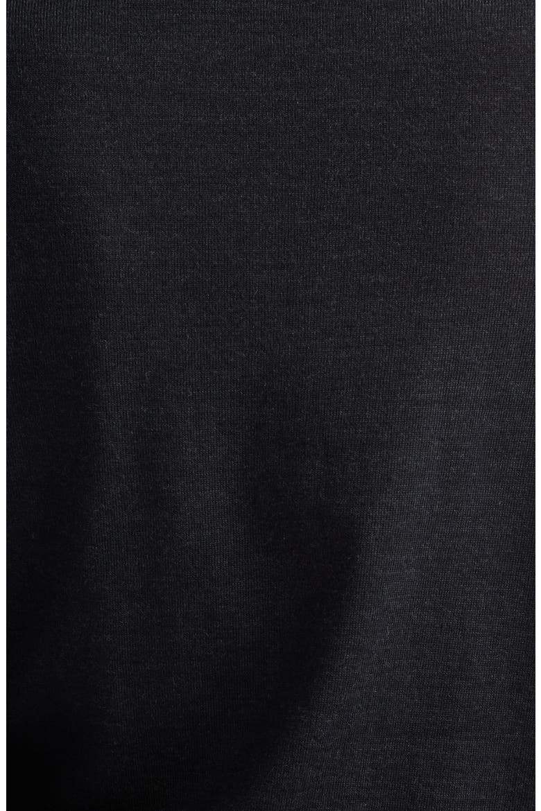 Embroidered Flower Stretch Wool Sweater, Alternate, color, CHARCOAL GREY