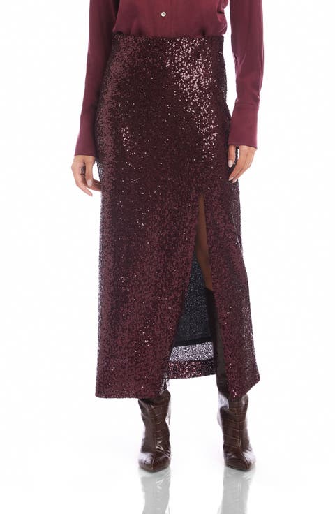 Cora Sequin Midi Skirt