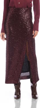 FIFTEEN TWENTY Cora Sequin Midi Skirt