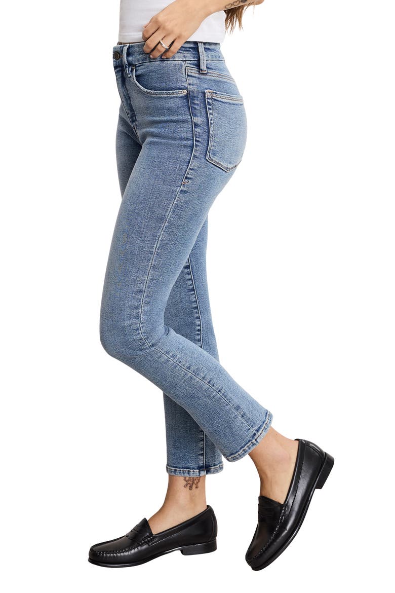 Soft-Tech Good Legs Mid Rise Straight Leg Jeans, Alternate, color, INDIGO988