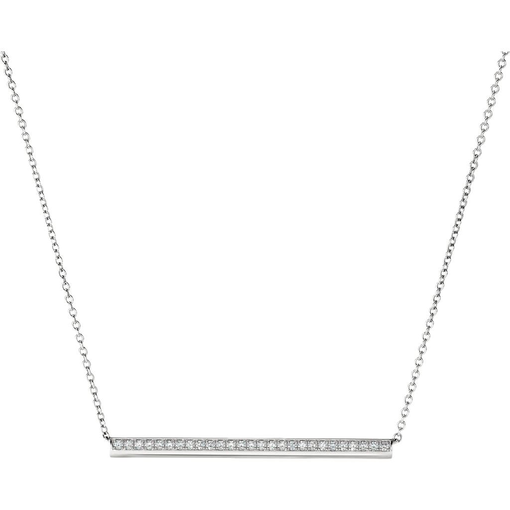 Shop Hearts On Fire Barre Pendant Necklace In White Gold/diamond