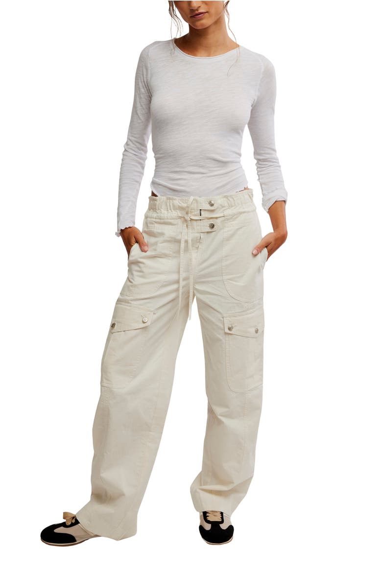 Park Ave Cotton Cargo Pants, Alternate, color, IVORY