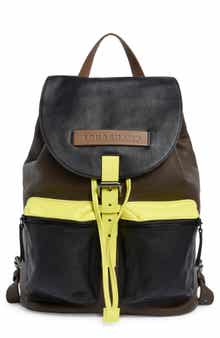 Longchamp Medium 3D Colorblock Leather Backpack