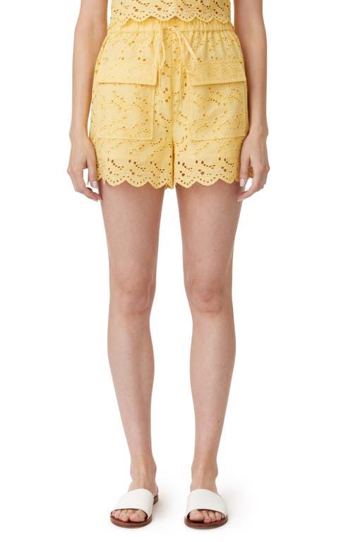 HABITUAL HABITUAL EMBROIDERED EYELET COTTON CARGO SHORTS