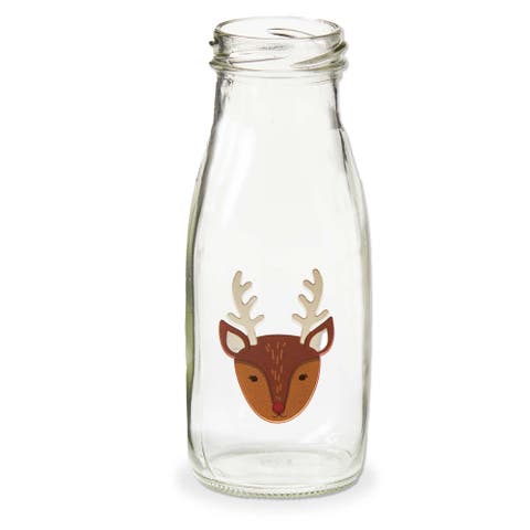 Reindeer Milk Bottle Decorative Glass Vases for Christmas
