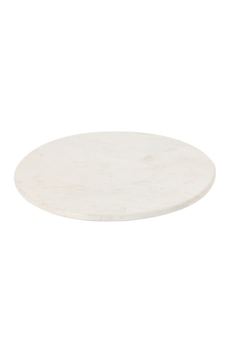 Storied Home Marble Lazy Susan, White, Main, color, White