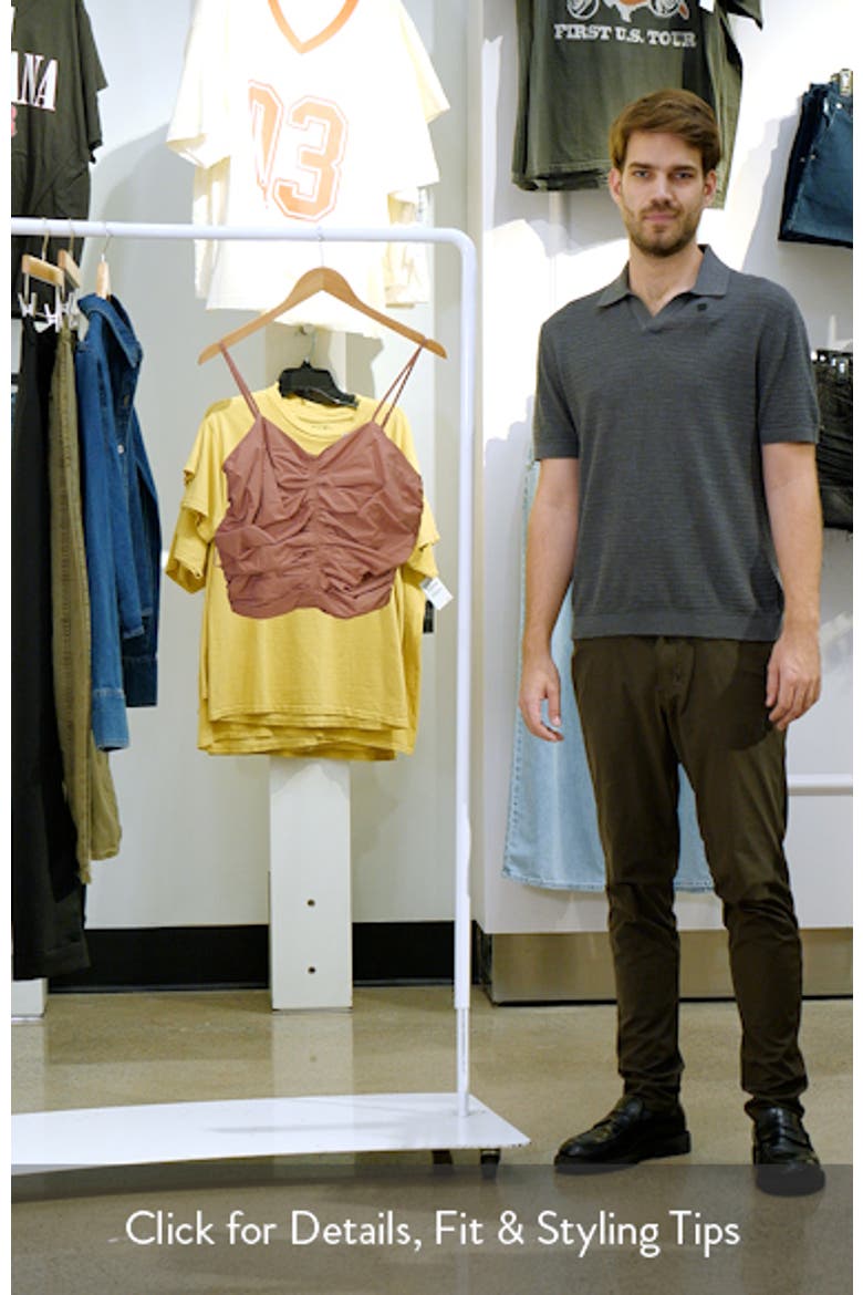 Shirred Cotton Tank Top video