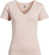 Nordstrom Everyday V-Neck Pima Cotton Blend T-Shirt