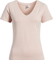 Nordstrom Everyday V-Neck Pima Cotton Blend T-Shirt
