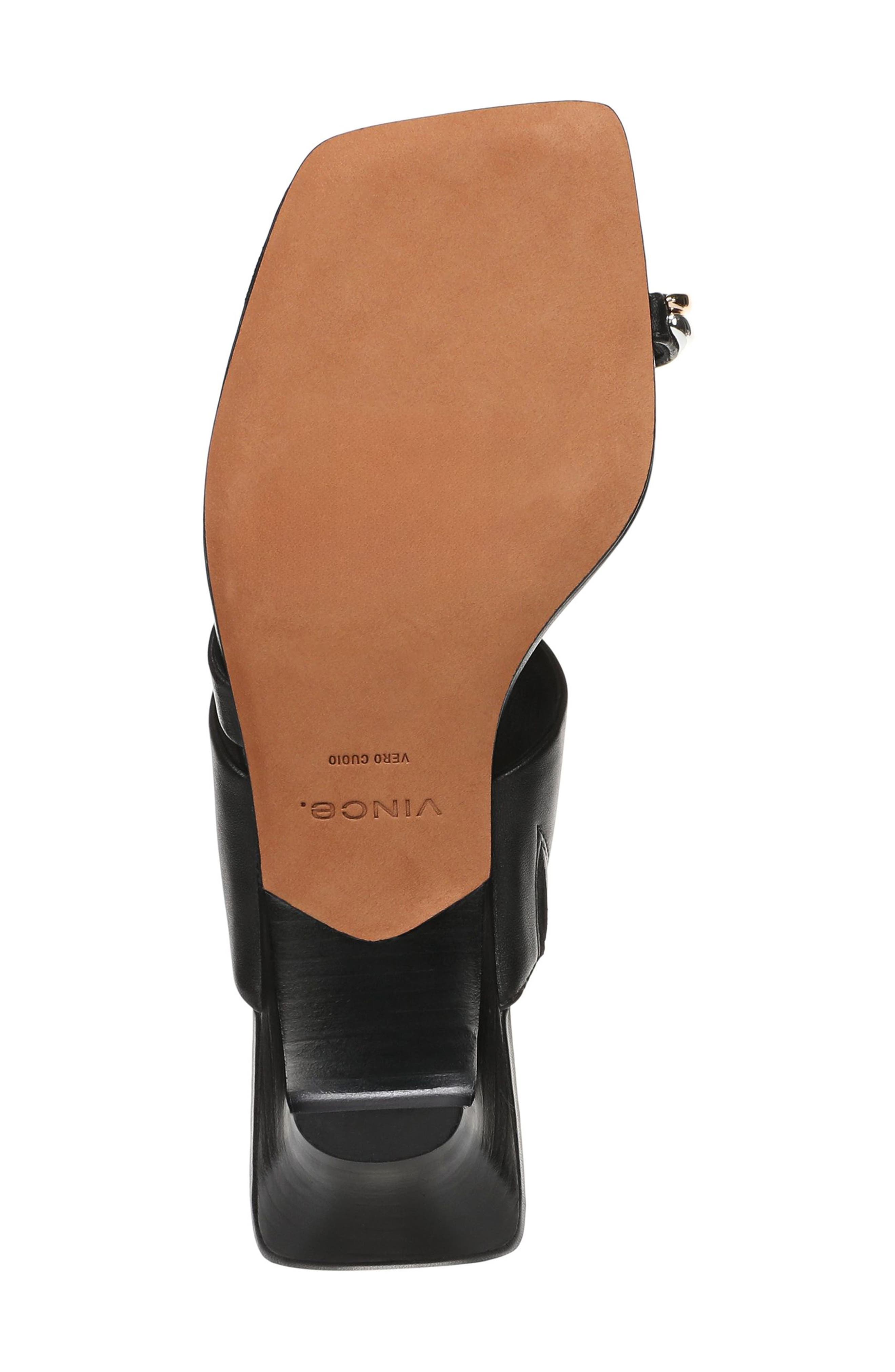 Vince Stacy Toe Loop Sandal, Alternate, color, Black