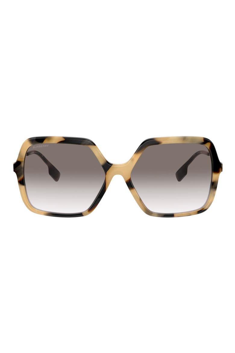 59mm Square Sunglasses, Main, color, BROWN/ GREEN GRADIENT