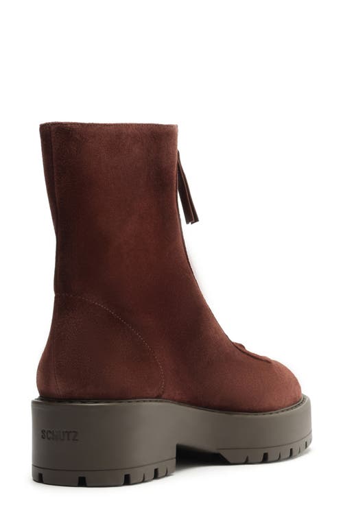 Schutz Farrah Moto Boot In Brown