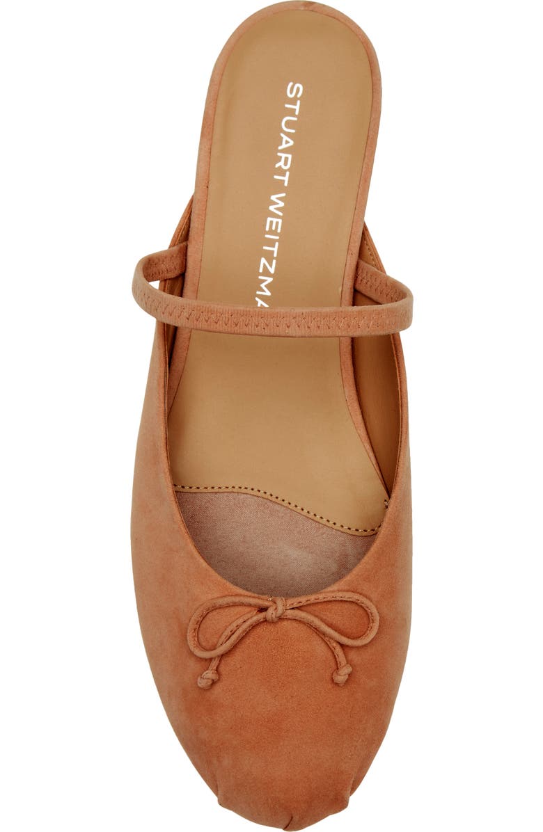 Stuart Weitzman Prima Bow Ballet Mule, Alternate, color, Blushful