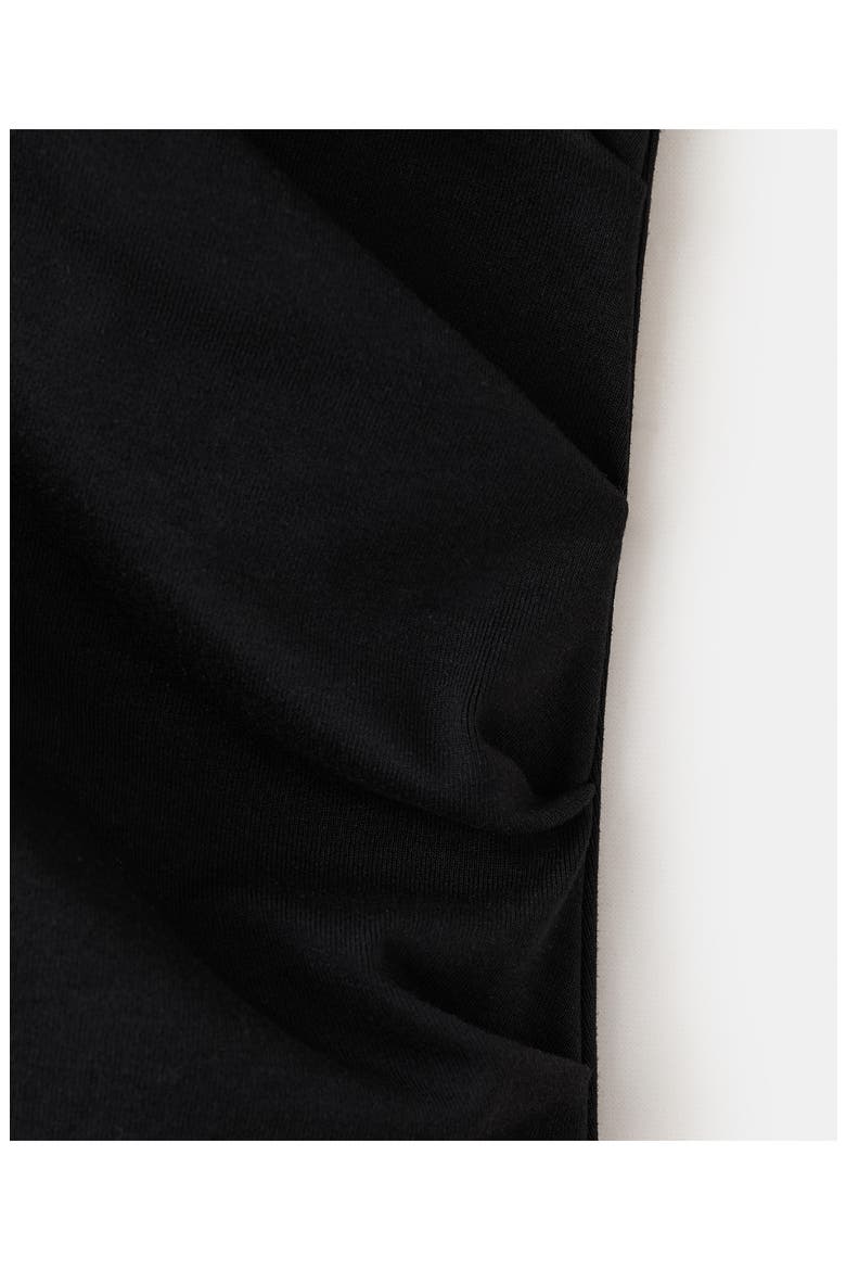 Ruched Sleeveless Midi Dress, Alternate, color, BLACK