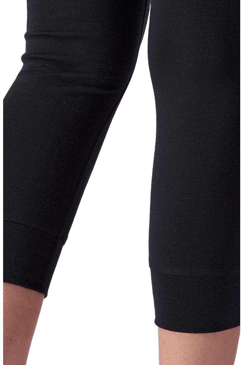 Cedars Rws Merino Mid-Wt Baselayer 3/4 Bottom - Women's, Alternate, color, Black