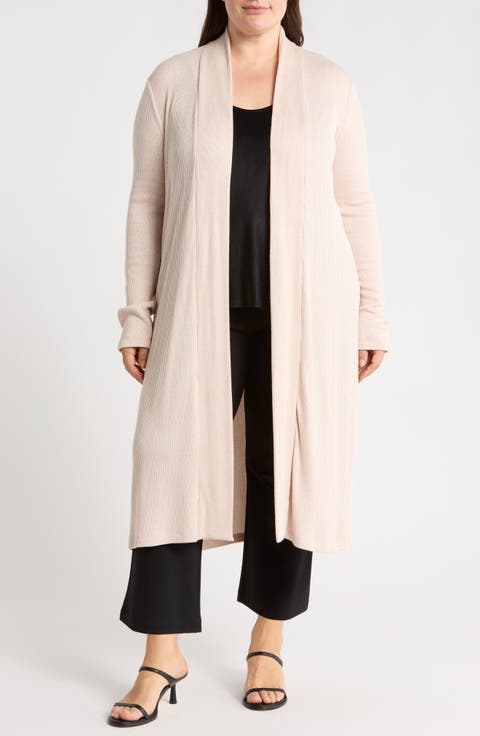 Ribbed Longline Cardigan